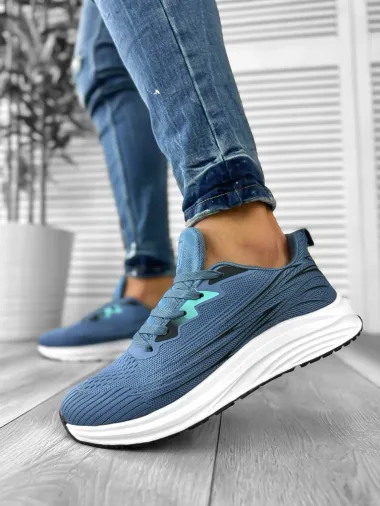 Adidasi barbati casual albastri 737 T4-1